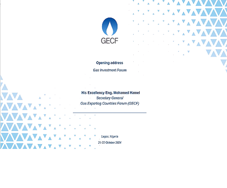 GECF Secretary General delivers Keynote Address at the 2024 Gas Investment Forum, Nigeria