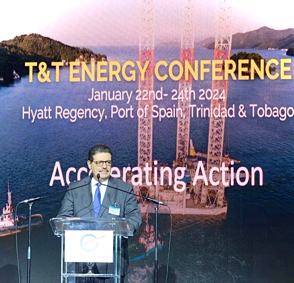 HE Eng. Mohamed Hamel, Secretary General, keynote speech at Trinidad and Tobago Energy Conference. Port of Spain, Trinidad and Tobago