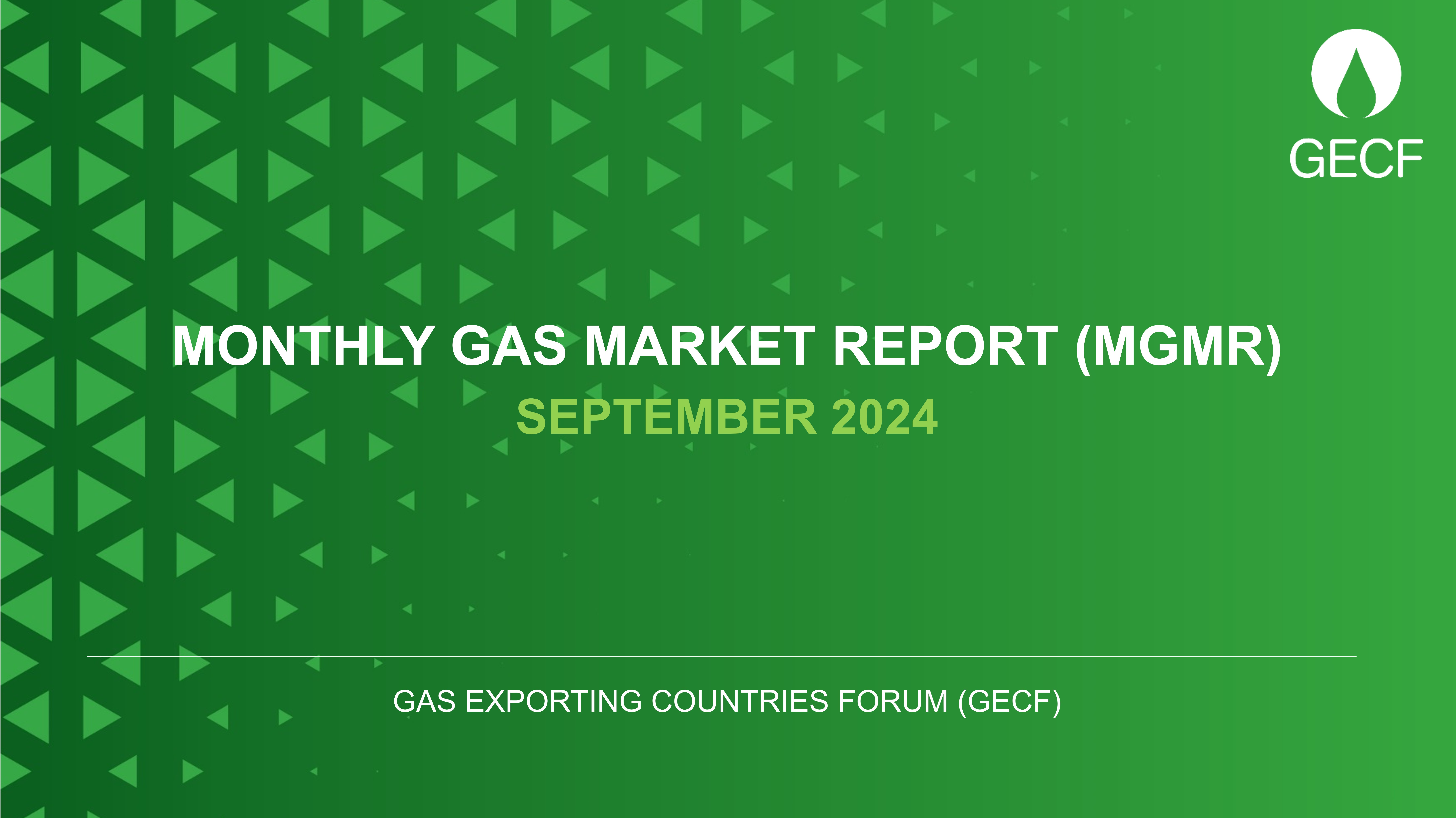 The release of the September 2024 edition of GECF Monthly Gas Market Report (MGMR)