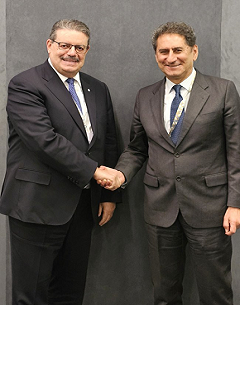 The GECF Secretary General met with the Director General of IRENA in Riyadh