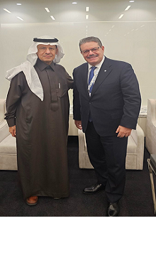 The GECF Secretary General met with HRH Abdulaziz bin Salman Al Saud in Riyadh