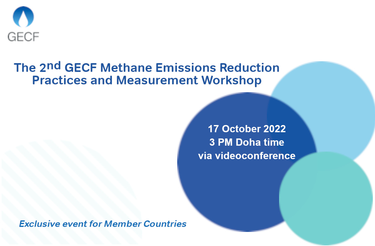 GECF announces second edition of workshop on Methane Emissions Reduction Practices and Measurement