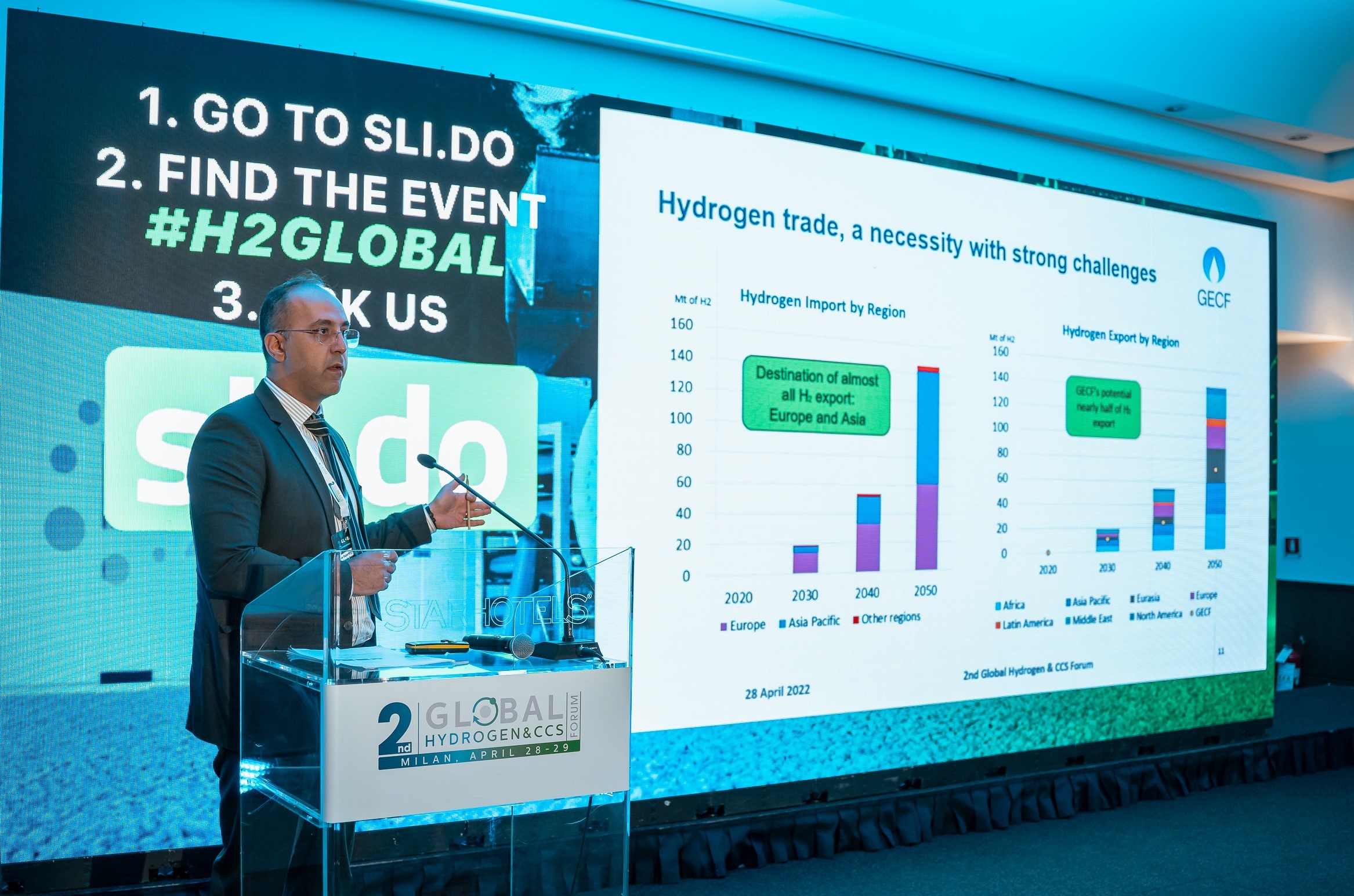GECF participates in 4th Global LNG and 2nd Global Hydrogen & CCS forums in Milan