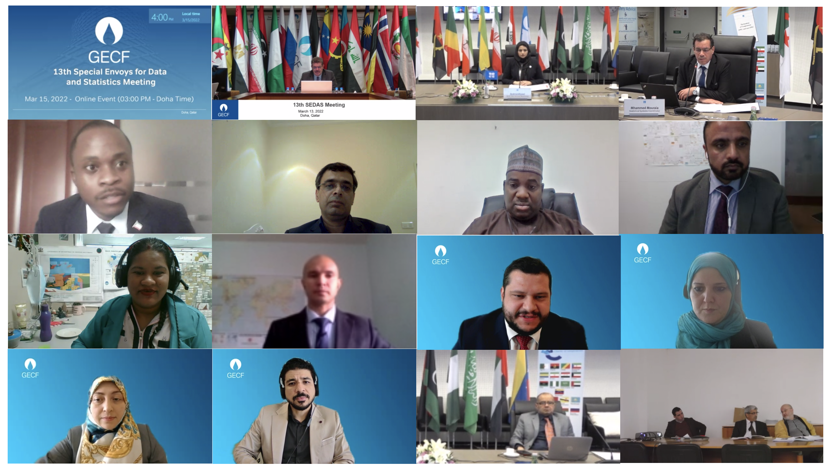 13th GECF SEDAS meeting - Data innovations and best practices under spotlight