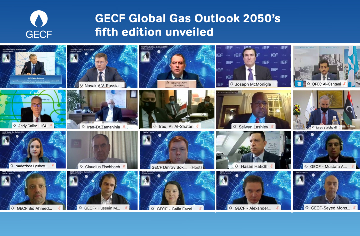 GECF Global Gas Outlook 2050’s fifth edition unveiled