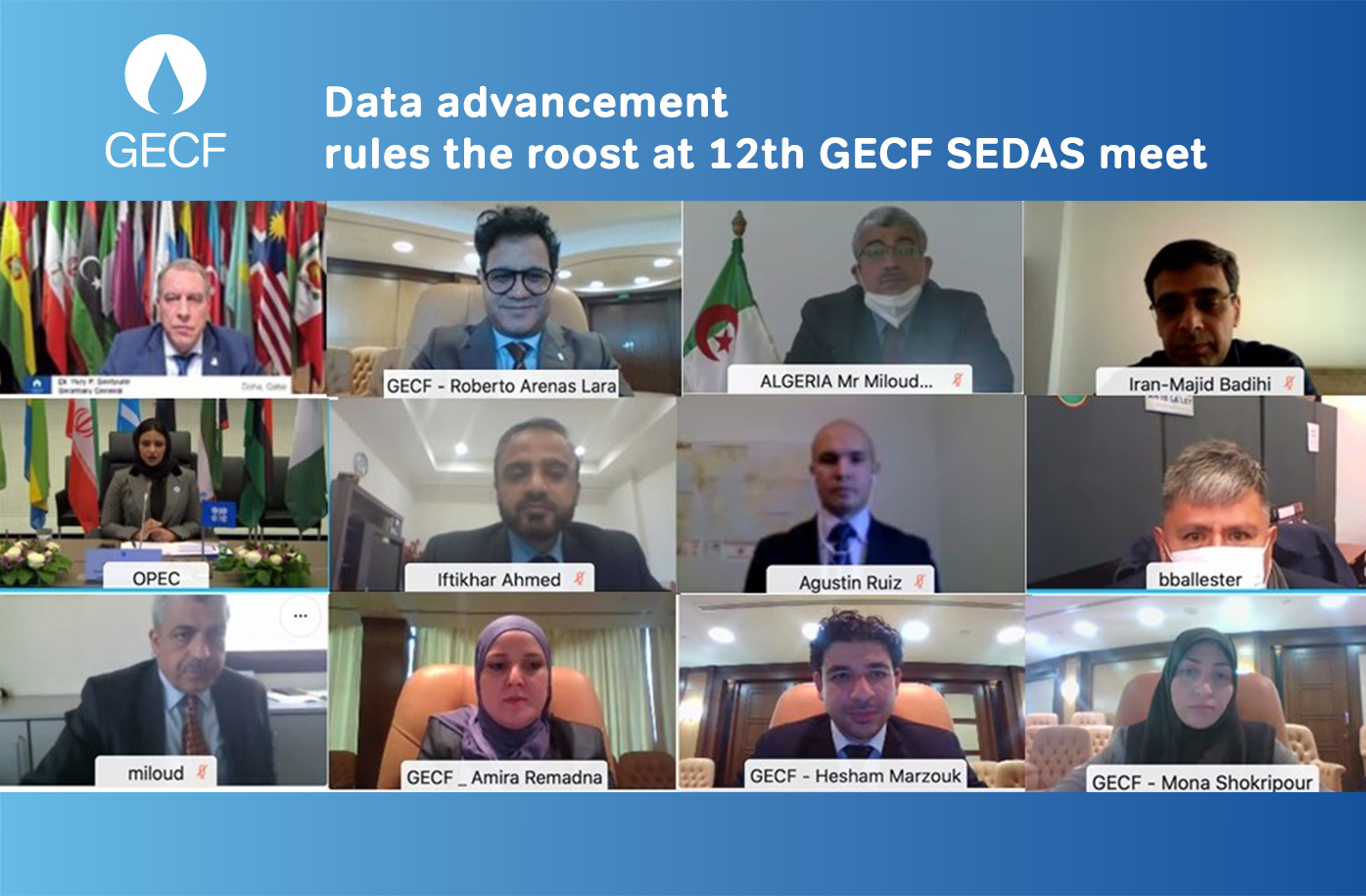 Data advancement rules the roost at 12th GECF SEDAS meet