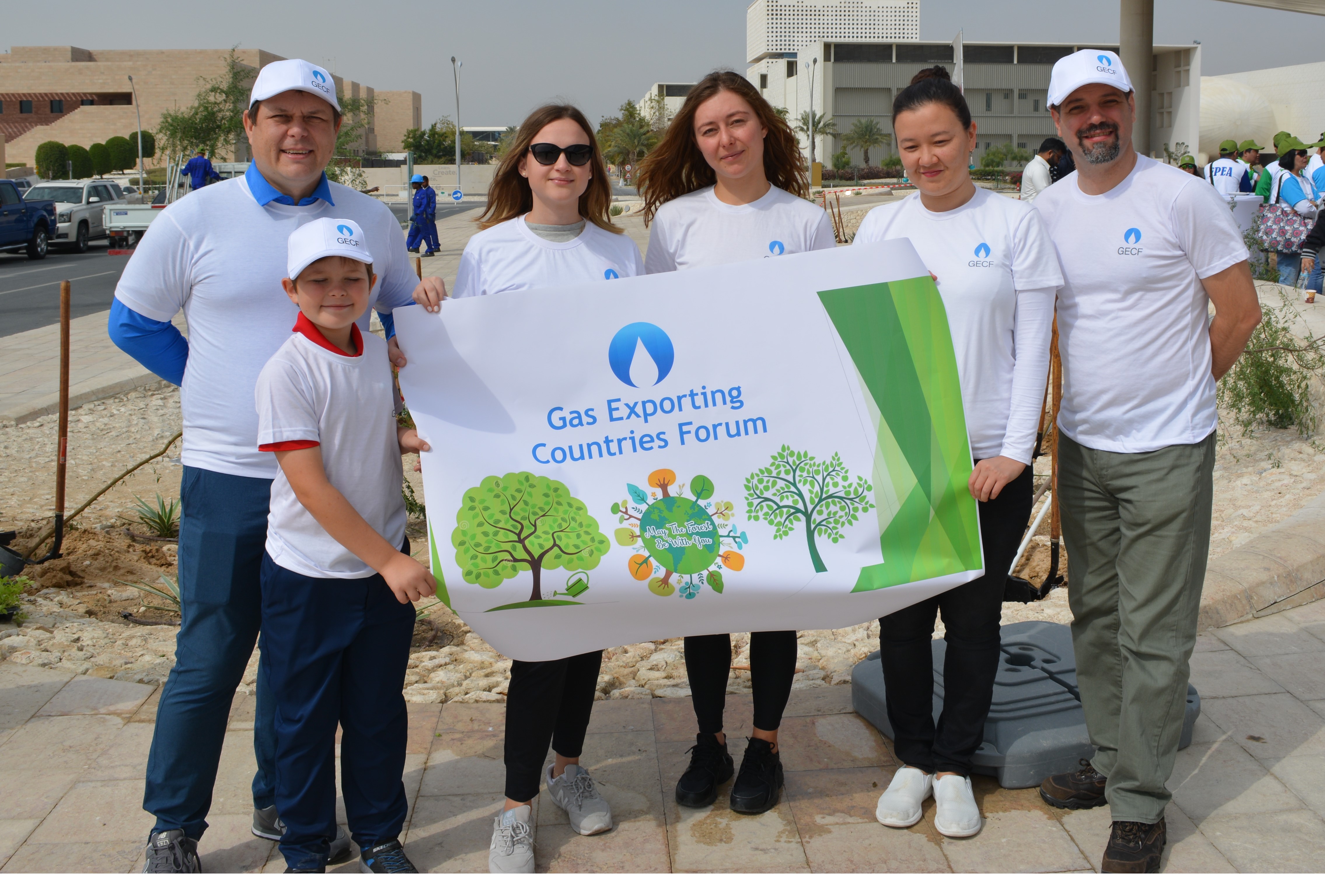 GECF Staff leaves Green Fingerprint in Doha