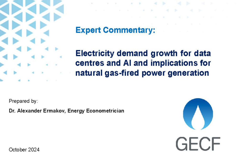Expert Commentary: Electricity demand growth for data centres and AI and implications for natural gas-fired power generation