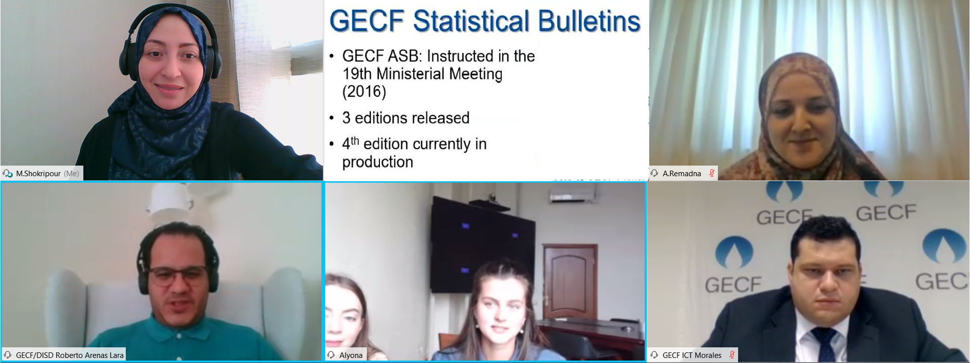 GECF organises webinars on data and statistics for Russian and Bolivian experts