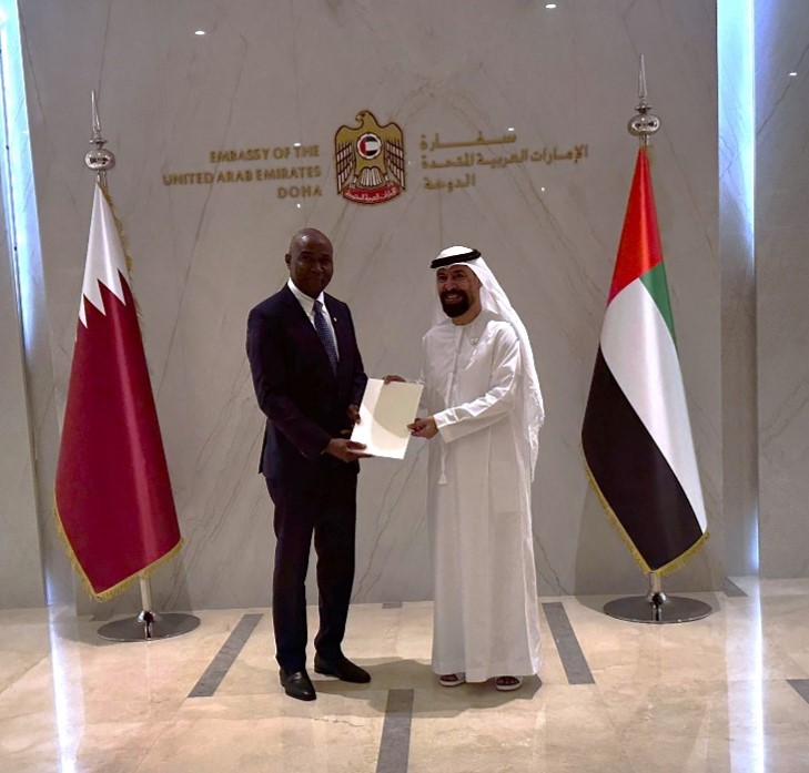Secretary General of the Gas Exporting Countries Forum (GECF), paid a courtesy visit to Ambassador Extraordinary and Plenipotentiary of the United Arab Emirates to the State of Qatar